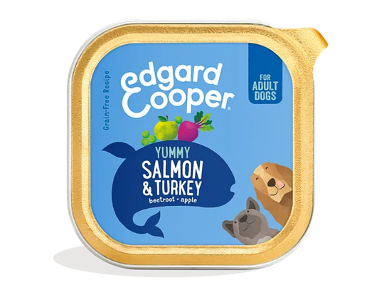 Edgard &amp; Cooper - kuipje salmon &amp; kalkoen150gr adult
